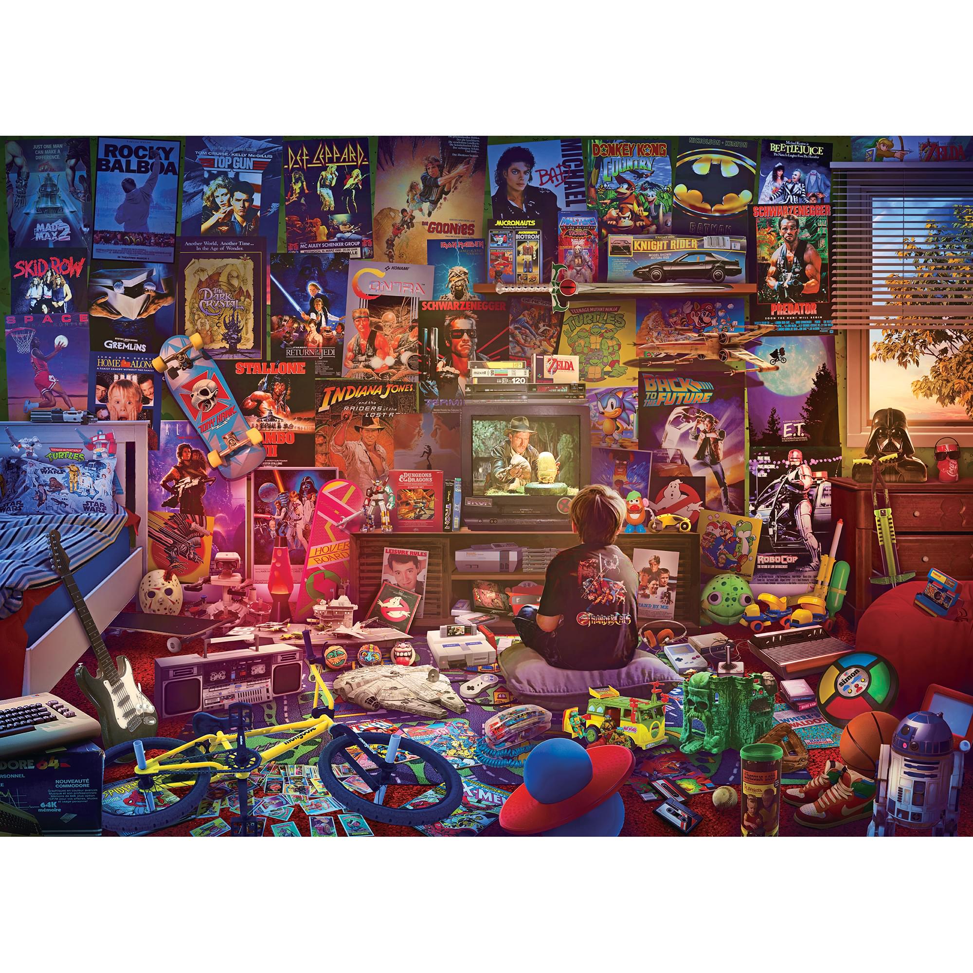 An Afternoon in the 80s Retro 1000-Piece Jigsaw Puzzle By Rachid